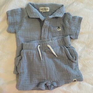 Rabbit & Bear Kids Blue Matching Set